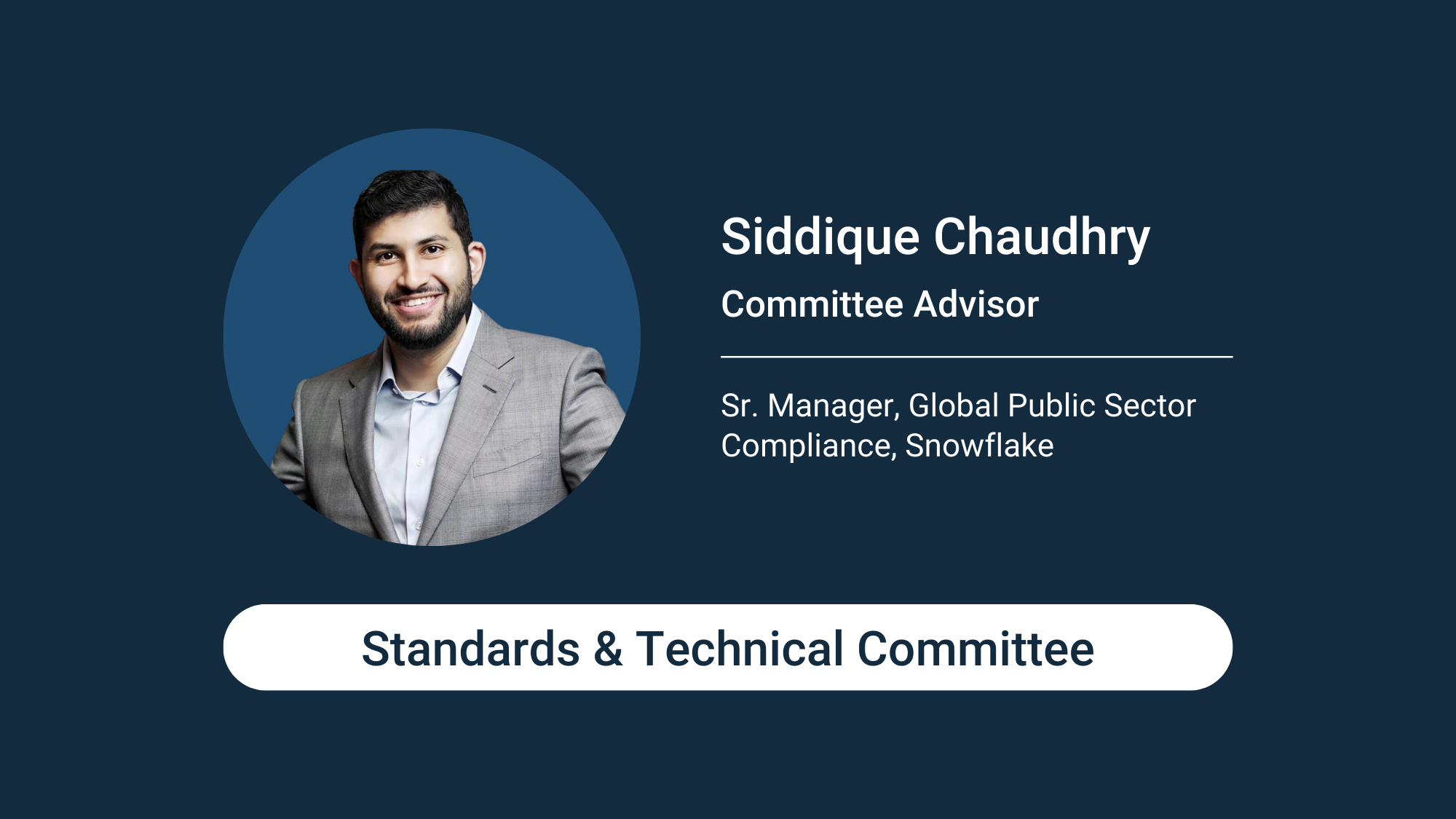 Committee Corner: Meet Siddique Chaudhry